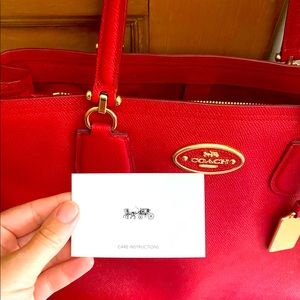 Red Coach Purse